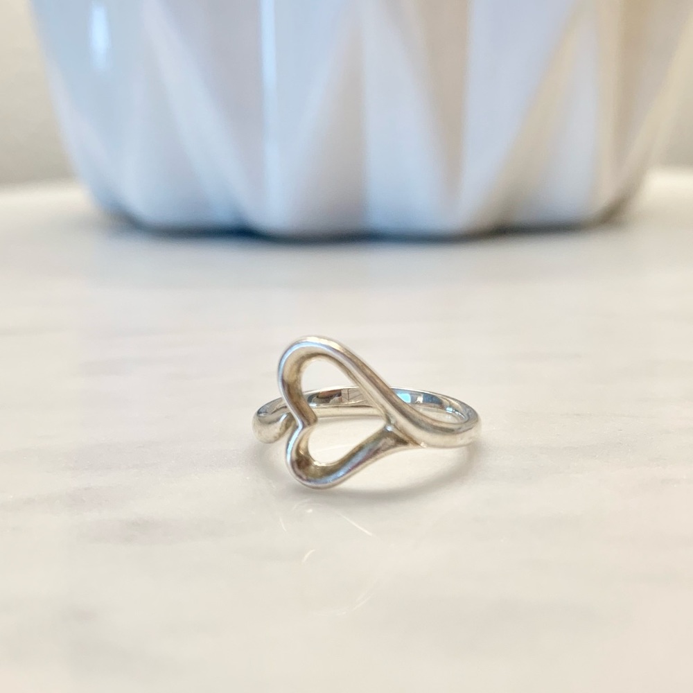 ✨Tiffany Open Heart Silver Ring✨